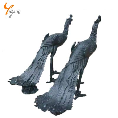 China Western Modern Garden Statue Animal Phoenix Peacock Sculpture for sale