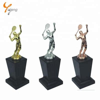 China Europe Souvenirs Custom Badminton Trophy Wrapping Design for sale