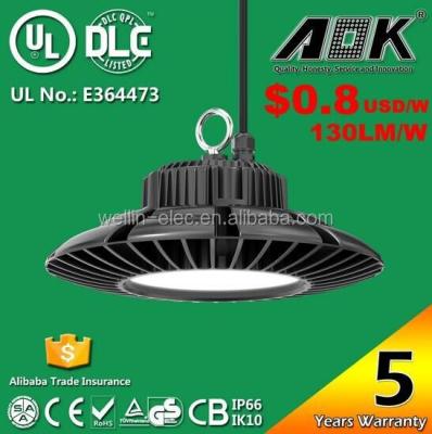 China Aluminum 130lm/w 5 Year Warranty 200W UFO LED High Bay Light, LED Low Bay Light For Warehouse Lighting for sale