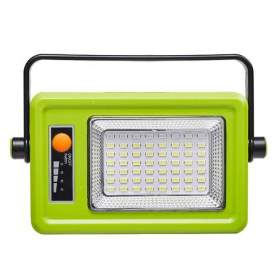 China Support Solar USB Port Floodlight Emergency Light Outdoor Led Rechargeable Solar Led Spotlight for sale