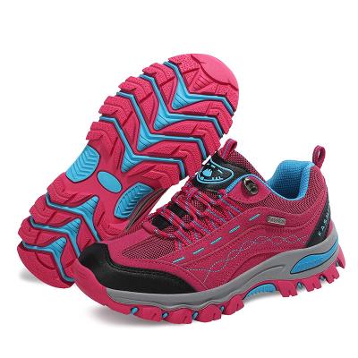 China Ladies outdoor leisure sports shoes shock absorption wear resistant grip non-slip hiking shoes à venda