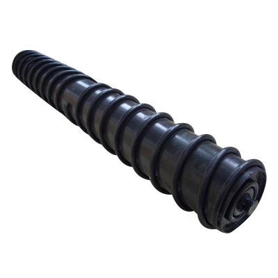 China Building Material Shops Belt Conveyorself alignment thread roller manufacturer polyurethane roller for sale