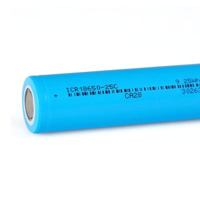 China Toys 18650 rechargeable battery 3.7v 2500mah 18650 lithium ion batteries for electric car for sale