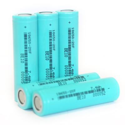 China High Power Rechargeable Toys 18650 Cell Battery Lithium Ion 18650 3.7V 2000mAh Li-ion Battery for sale