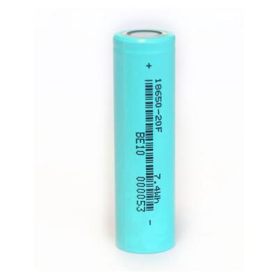 China Wholesale toys factory rechargeable Li ion battery 3.7v 2000mAh 18650 lithium ion battery for sale