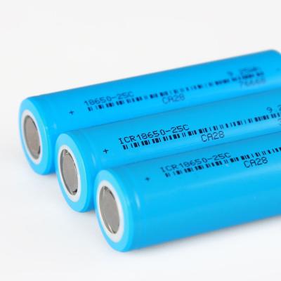 China Wholesale Toys 3.7V Li-ion Battery Cells High Capacity Lithium Ion 18650 Battery 2000mah for sale