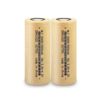 China Toys High Capacity 3.6V 5000mAh Lithium Ion Batteries Cell Liitokala 26650 for sale