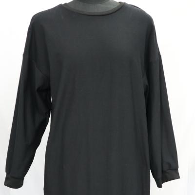 China Anti-Static OEM/ODM can be OEM Japanese female autumn and winter mid-length long-sleeved sweatdress end single ins loose round neck for sale