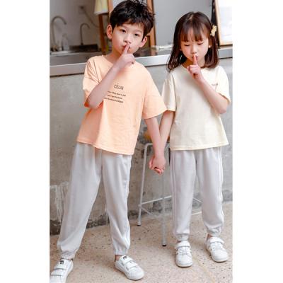 China wholesale Anti-Wrinkle Anti-Wrinkle Sweatpants Kids Summer New Autumn Sweat Pants With Side Stripe for sale