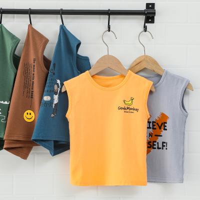 China Wholesale Kids Summer Anti-pilling Tops Fail Anti-pilling Kids Casual Sleeveless T-Shirt for sale