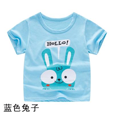 China 2019 Hot Selling OEM Kids Anti-Shrink Clothes Round Neck Cartoon T-shirts for sale