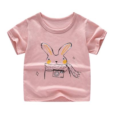 China Direct Sale Children's China Factory Pure Cotton Short Sleeve T-Shirts Boys Anti-Shrink Anti-Shrink Loose for sale