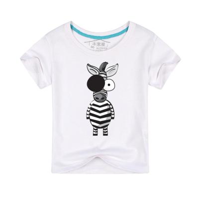 China Wholesale Anti-Shrink 100% Cotton Anti-Shrink Kids Mask Round Collar T-shirt OEM Logo Sports T-shirts for sale