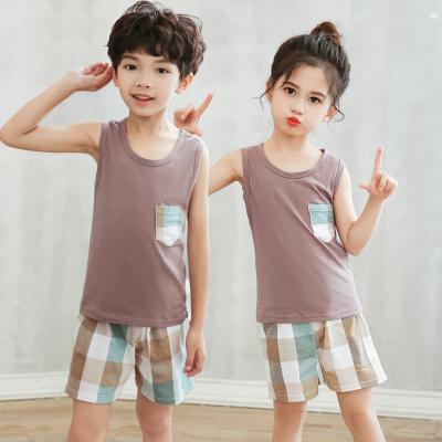 China Chinese Style Chinese Style Boutique Summer Cotton TOP+PANTS Sleeveless Shorts Set for sale