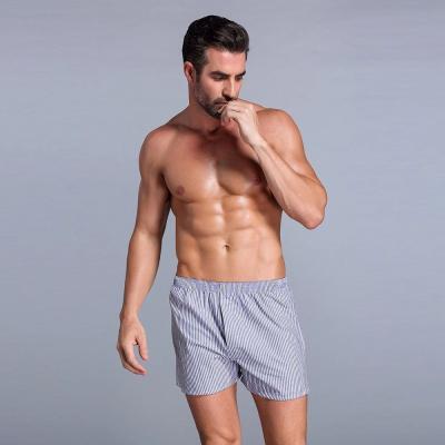 China China Factory Homme Homme Men's Antibacterial Short Plaid Woven Underwear for sale