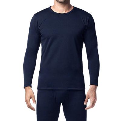 China Men's Base Layer Antibacterial Antibacterial Wicking Thin Crewneck Long Johns Thermal 2pc Set for sale