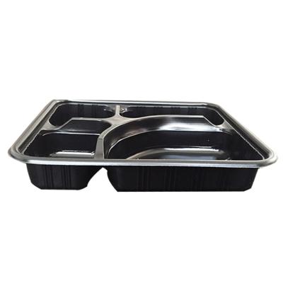 China Custom Fast Food Packaging Box Four Grid Chicken Leg Fast Food Packaging Box for sale