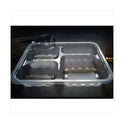 China Wholesale Fast Food Box Eco-Friendly Food Packaging Transparent Plastic Food Grade Lunch Box for sale