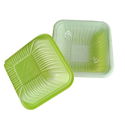 China New style picnic grade square box disposable plastic square bowl traditional simple fruit and vegetable box for sale