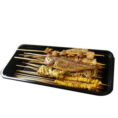 China Food Packaging Best Selling Simple Square Fruit and Vegetable Box Barbecue Lunch Box for sale