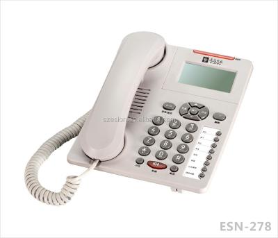 China ABS ESN-278A Tethered Phone Call ID Desk Phone Landline Phones Desk Phone Home Phone for sale