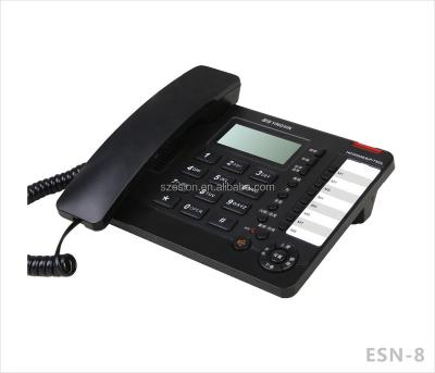 China ABS ESN-8 Attached Caller ID Phone Home Phone Office Landline Desk Phone for sale