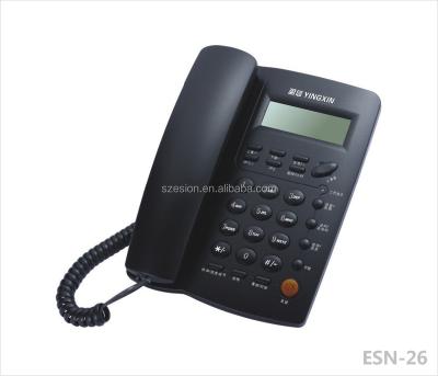 China ABS Attached Caller ID Home Phone Office Desk Phone ESN-26 for sale