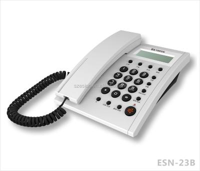 China ABS ESN-23B Attached Caller ID Phone Home Phone Office Desk Phone for sale