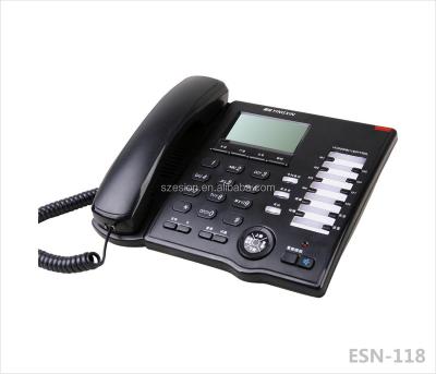 China ABS ESN-118 Attached Caller ID Phone Home Phone Desk Phone Land Line Desk Phone for sale