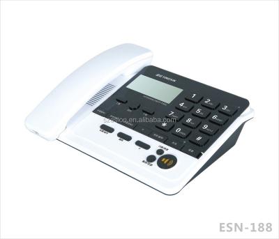 China ABS ESN-188 Attached Caller ID Phone Home Phone Office Desk Phone for sale