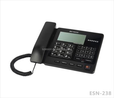 China ABS ESN-238 Recording Phone Music Phone with SD Card Attached Call ID Landline Phone Home Phone Office Desk Phone for sale