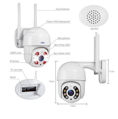 China PAN-TILT KERUI N8 Smart Good Quality 1080P 2MP Wireless Wifi Home CCTV Outdoor Video Surveillance With Night Vision for sale