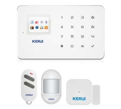 China KERUI Wireless Home WIFI GSM Security Alarm System Kit APP Control With Auto Dial Motion Detector Sensor Burglar Alarm System G18W0439 for sale