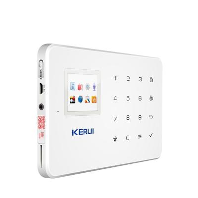 China KERUI Remote Control Security Alarm APP Control 1.7 Inch TFT Screen GSM Home Burglar Protection Built In Siren With Door Sensor Alarm for sale