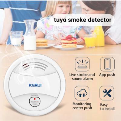 China WiFi App Control Home Security Fire Alarm Smoke Detector Remote Control Hot Selling Autonomous Sensor Tuya for sale