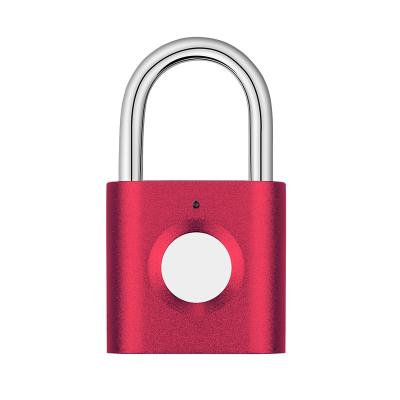 China KERUI P3 Electric Electronic Mini Security Fingerprint Padlock Suitcase Smart Door Anti-theft Zinc Alloy Keyless Luggage Lock for sale