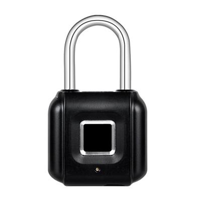 China KERUI USB Mini Size Rechargeable Fingerprint Touch Lock Zinc Alloy Smart Padlock For Door Cabinets Gym Locker Bikes for sale