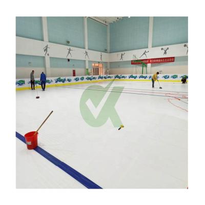 China Anti-Abrasion Customized Self-lubricating White Artificial Hockey Ice Skating Tracks for sale