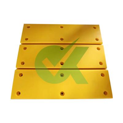 China UHMWPE Fender Pads UV Resistant Yellow HDPE Marine Fender Facing UHMWPE Sliding Panel for sale