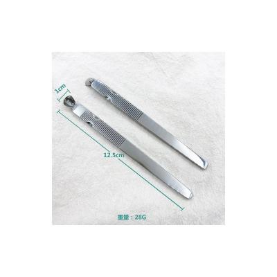 China Personal Care Beauty Tools Customized New Brand Sliver Nail Cuticle Pusher Stainless Steel Personal Care Beauty Tools for sale