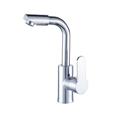 China 2021 New Thermostatic Plating Kitchen Faucets Modern Brass Basin Mixer Water Tap Pull Down 360 Degree Rotating Commercial Faucets for sale