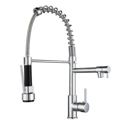 China Innovative Design Thermostatic Top Flexible Retractable Deck Mounted Kitchen Sink Faucet Water Saving Faucet for sale