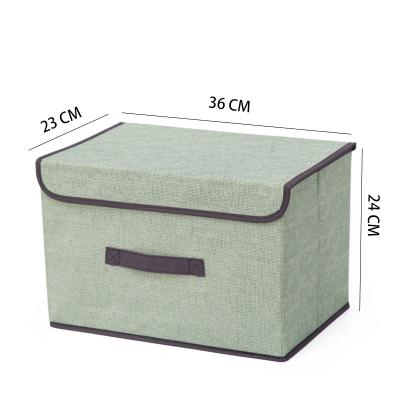 China Wholesale Home Viable Dustproof Home Storage Eco Dustproof Foldable Nonwoven Toys Clothes Organizer Storage Box With Cover for sale