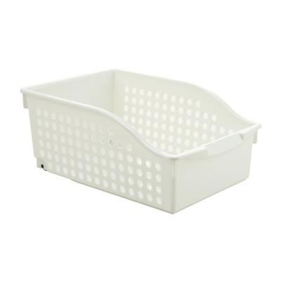 China Viable Plastic Cavity Kitchen Oblique Drain Basket For Vegetable Storage Disposal Storage Wash Basket for sale