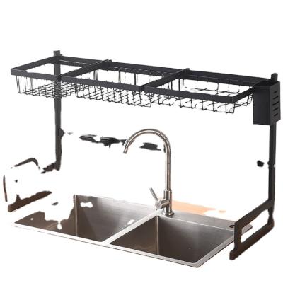 China Viable Over The Sink Large Dish Rack For Kitchen Stainless Steel for sale