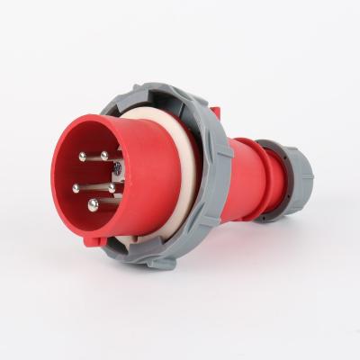 China Industrial High Quality Durable Using IP67 Level Waterproof Outdoor Industrial Plug 3P+N+E 16A.32A 5Pins Male Plug for sale