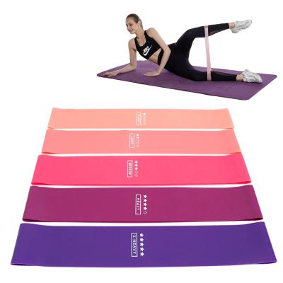 China Portable Workout Equipment Body Buliding Rubber Fitness Resistance Bands Yoga Gym Rubber Gum Strength Pilates Latex Fitnessband for sale