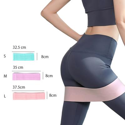 China Custom Bodybiulding Logo Printed Yoga Gym Exercise Fitness For Legs Glutes Booty Hip Cloth Resistance Bands for sale