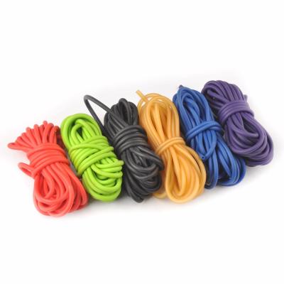 China 5 Color Outdoor Rubber Tube 10m Replacement Outdoor Band For Hunting Sling Shooting Slings Stretch Tube Elastic Mulit-color E for sale