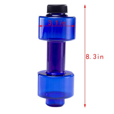 China Home Use 4 Colors Sports Water Bottles 550ml Leakproof Portable Shatterproof My Sports Bottle Shaker BPA Plastic Fitness Dumbbell Unisex for sale